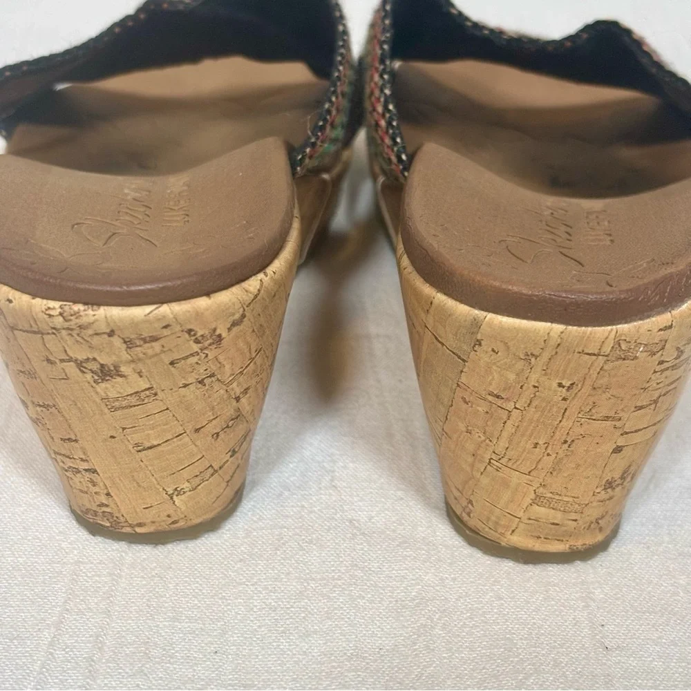 Skechers Beverlee - Delighted Heeled Wedge Sandal-Multicolored-Women Size 9